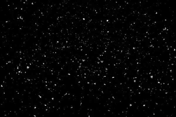 Abstraktní Černé Pozadí Padajícím Sněhem — Stock fotografie