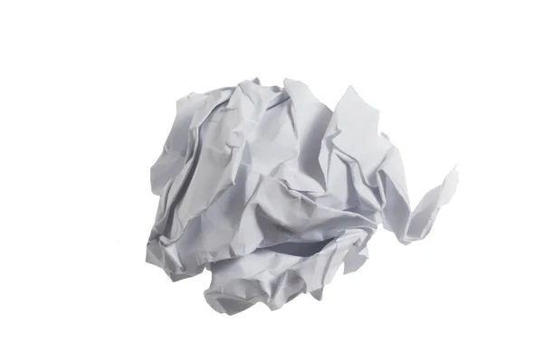 Crumpled Paper Form Balls Isolated White Background Stock Image