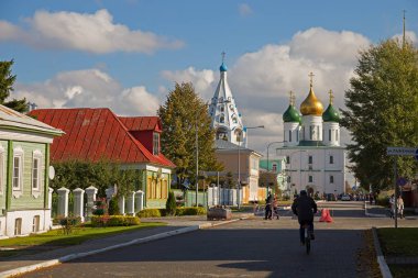 Kolomna, Rusya - 08 Ekim 2017: Kolomna şehir manzaraları