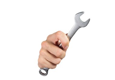 El anahtarı üzerinde izole beyaz arka plan