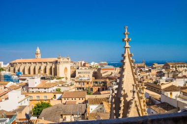 Palma şehir İspanya Mallorca'da yükseklikten yaz aylarında görüntülemek