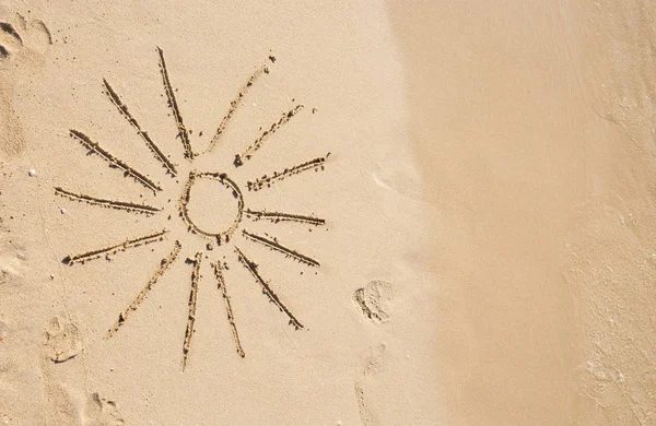 Sol Areia Praia — Fotografia de Stock