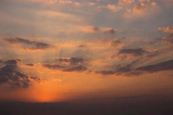 Apus Soare Cipru Munte Lângă Biserica Ilie — Fotografie, imagine de stoc