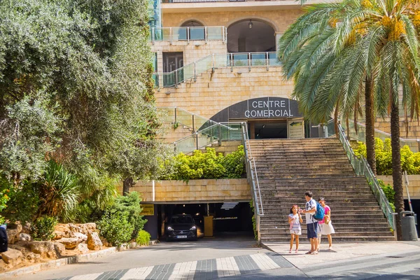 Palma Mallorca Spanien Augusti 2017 Turister Vandrar Staden Centrum Palma — Stockfoto