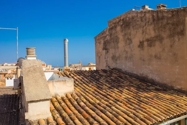 Vista Uma Altura Cidade Palma Maiorca Espanha Verão — Fotografia de Stock