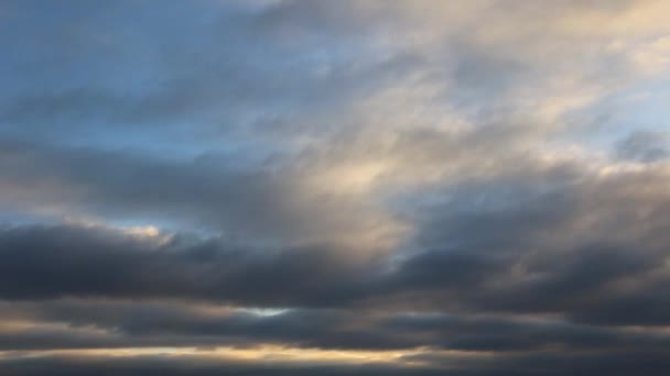 Mooie Wolken Bij Dageraad Timelapse — Stockvideo