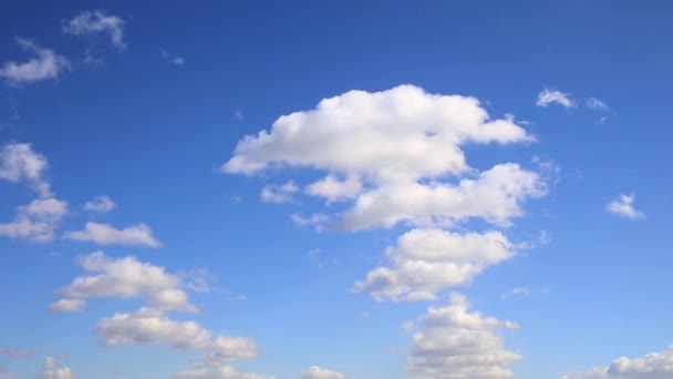 Timelapse Imagens Nuvens Céu Azul — Vídeo de Stock