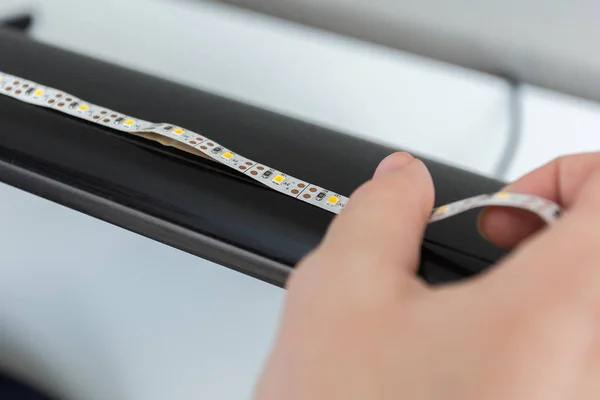 How to install led strip for lighting correctly on the surface of the TV