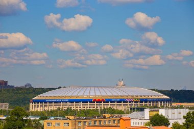Moskova, Rusya - 6 Haziran 2018: Moskova'daki Luzhniki stadyumu
