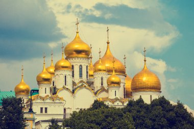 Moskova kremlin güneşli bir günde