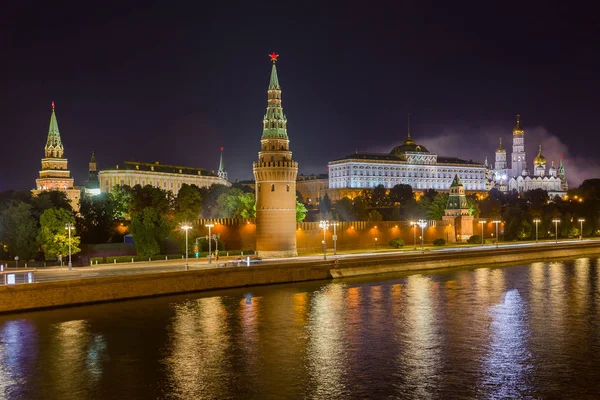 Moscow Kremlin Noite — Fotografia de Stock