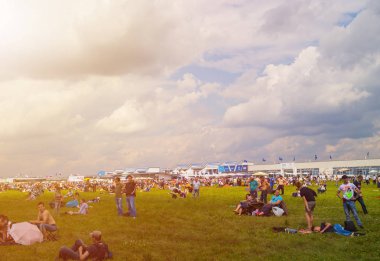 Zhukovsky, Rusya - 21 Temmuz 2017: En büyük hava gösterilerinden biri