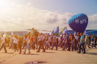 Zhukovsky, Rusya - 21 Temmuz 2017: En büyük hava gösterilerinden biri