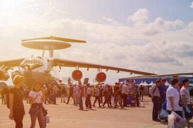 Zhukovsky, Rusya - 21 Temmuz 2017: En büyük hava gösterilerinden biri