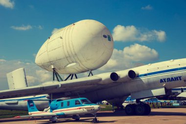 Zhukovsky, Rusya - 21 Temmuz 2017: En büyük hava gösterilerinden biri