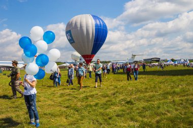 Zhukovsky, Rusya - 21 Temmuz 2017: En büyük hava gösterilerinden biri