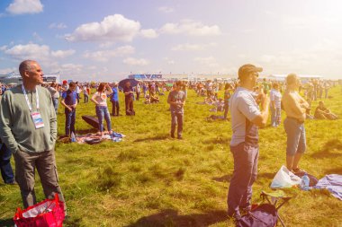 Zhukovsky, Rusya - 21 Temmuz 2017: En büyük hava gösterilerinden biri