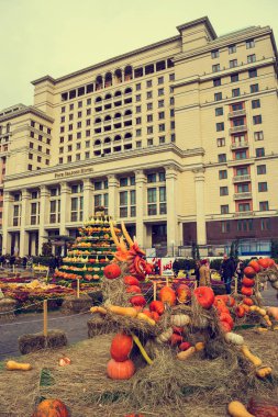 Moskova, Rusya - 04 Ekim 2017: Mo Festivali Altın Sonbahar