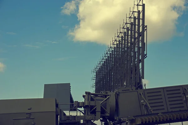 Complexo de radar para detecção de mísseis — Fotografia de Stock