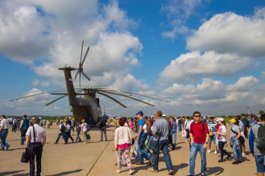 Zhukovsky, Rusya - 21 Temmuz 2017: En büyük hava gösterilerinden biri