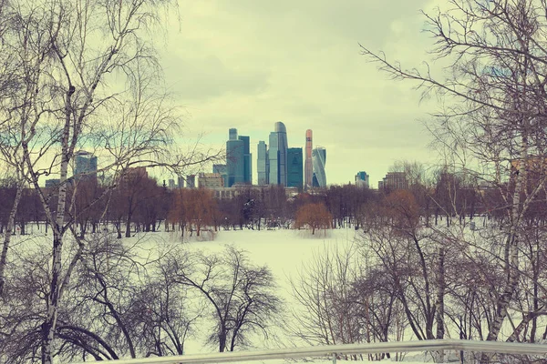 Moskau, Russland - 27. März 2018: Blick auf das Geschäftszentrum von — Stockfoto