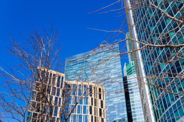 Moskova, Rusya - 06 Mart 2018: İş cente'de yüksek artış