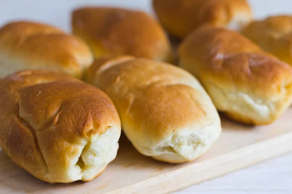 Baked Bread Pies Snack — Stock Photo, Image