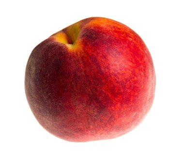 Taze şeftali meyve beyaz izole 