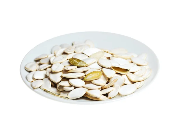 Pumpkin Seeds Plate — Stock Photo, Image