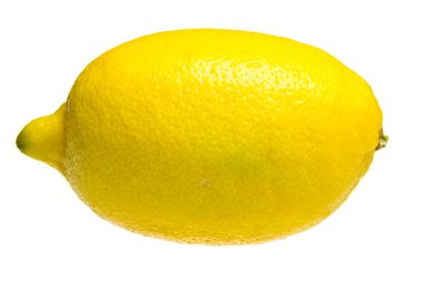 Lemon beyaz bir arkaplanda izole edilmiş.