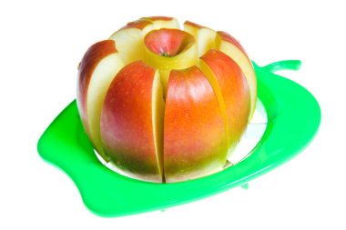 elma dilimleri stüdyo çekim 