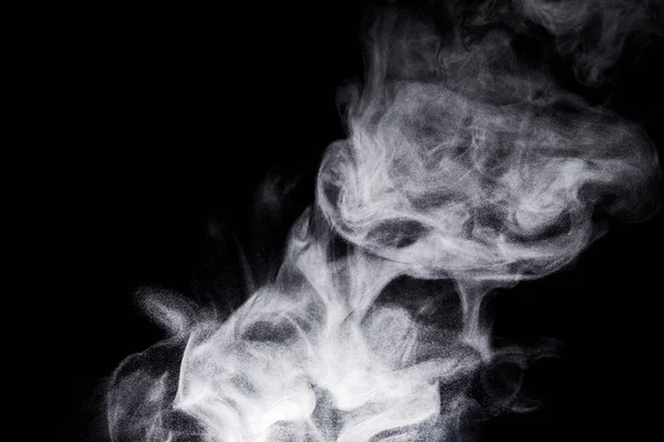 黑背景上的蒸汽云 — 图库照片