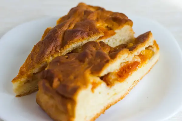 Delicioso Pastel Con Una Profundidad Enfoque Campo — Foto de Stock