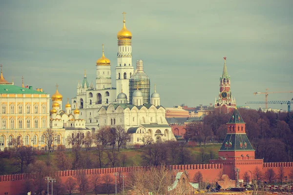 Московский Кремль Солнечный День — стоковое фото