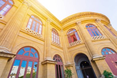 İtalya, Sicilya 'daki Palermo' da Massimo Tiyatrosu