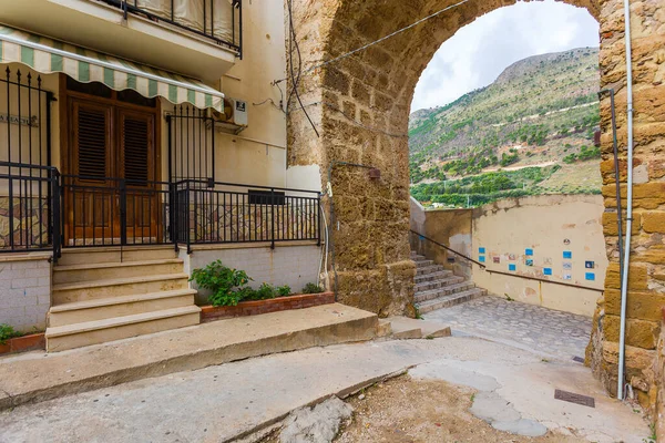 Castellamare Del Golfo Sicilia Italia Septiembre 2018 Calle Peatonal Con — Foto de Stock