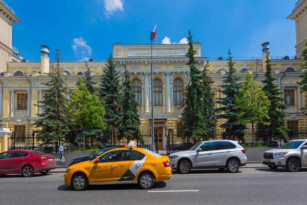 Moscow Ryssland Juni 2020 Fasad Bank Russia Byggnad Neglinnaya Gatan — Stockfoto