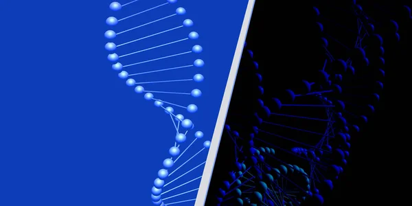 Cadeia Moléculas Dna Diferentes Origens — Fotografia de Stock