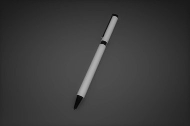 Metal elementli beyaz saplı