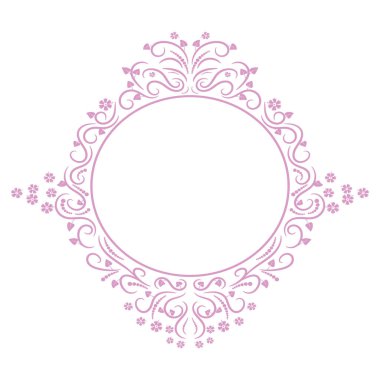 Yaratıcılık için desenlerden ve leylak rengi çiçeklerinden çerçeve aç