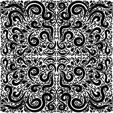 Yaratıcı tasarım için beyaz arkaplanda siyah desenler