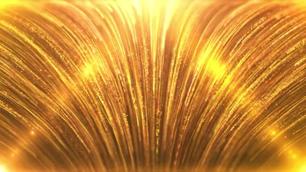Gold Particle Rain Background Spectacular Motion Graphics Background Filmato Stock