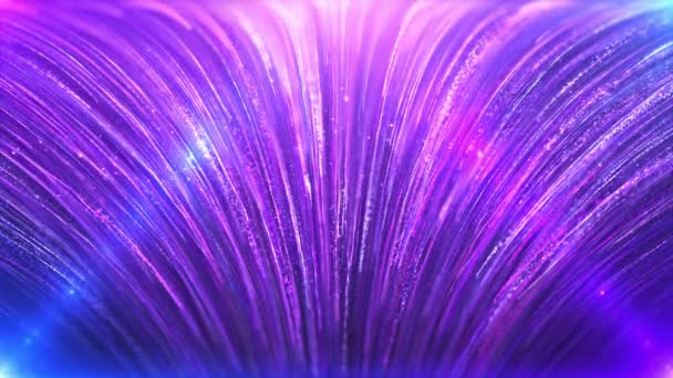 Purple Dream Particle Streaks Rising Spectacular Motion Graphics — Stock Video