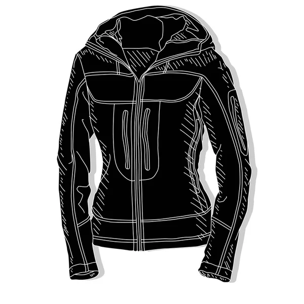 Sport Jacka Sport Jacka Mode Vektorillustration Vit Bakgrund — Stock vektor