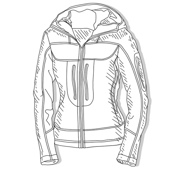 Sport Jacket Sport Jas Mode Vectorillustratie Witte Achtergrond — Stockvector