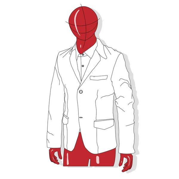 Conjunto de ilustrações de jaqueta de homem vetorial. Moda coleção de roupas . — Vetor de Stock