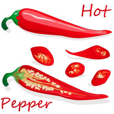 Beyaz arka plan üzerinde Closeup görünümü biber, çiğ gıda madde con