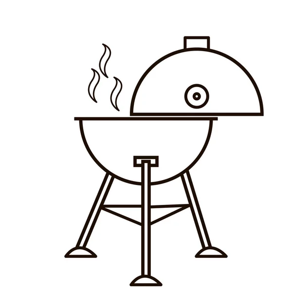 Différents outils spéciaux pour la fête barbecue. Bbq grill et outils — Image vectorielle