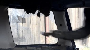 adam medya projeleri için araba video görüntüleri cam tatili
