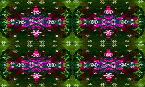 Suluboya sıçramaları ve kar taneleri ile soyut sanat